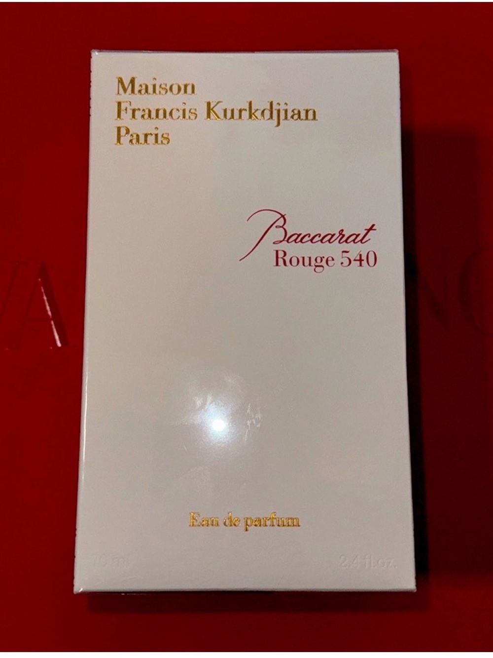 Baccarat Rouge 540 Maison Francis Kurkdjian Box